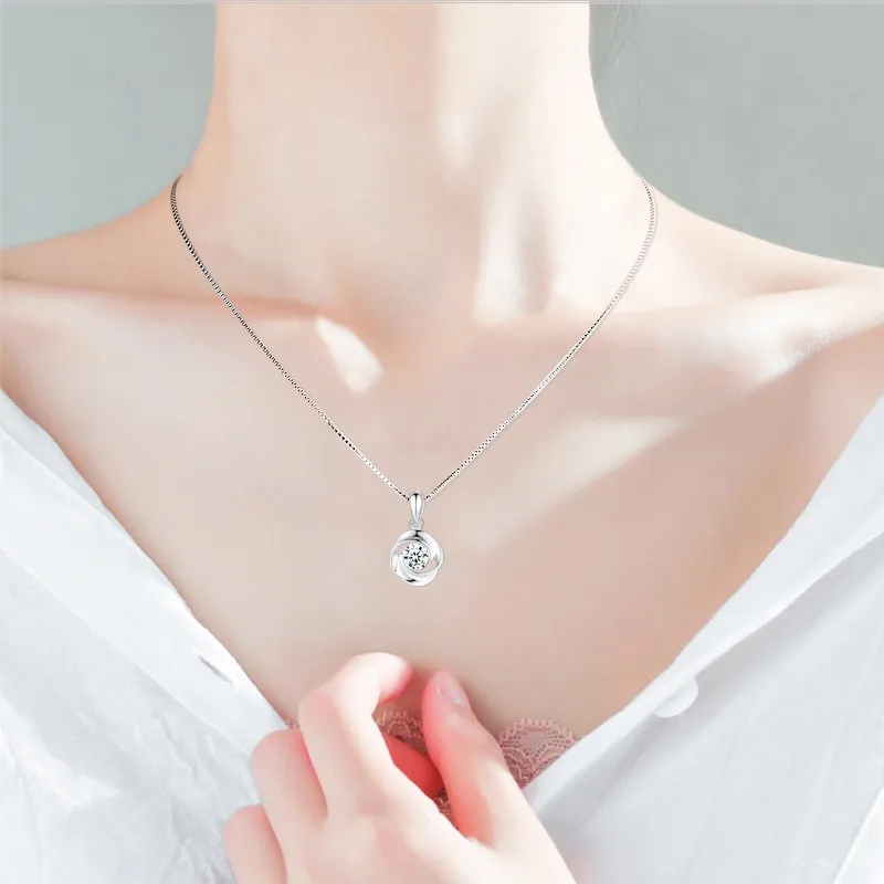 Rui Ge Mei S999 Fine Silver Necklaces Women's-4