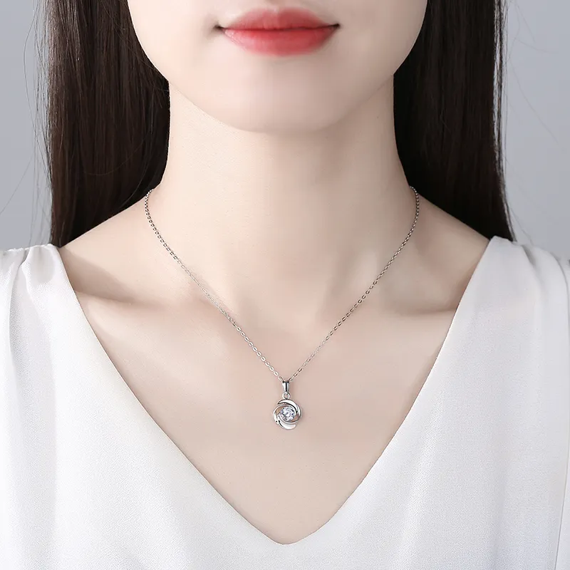 Rui Ge Mei S925 Silver Necklaces Women's-3