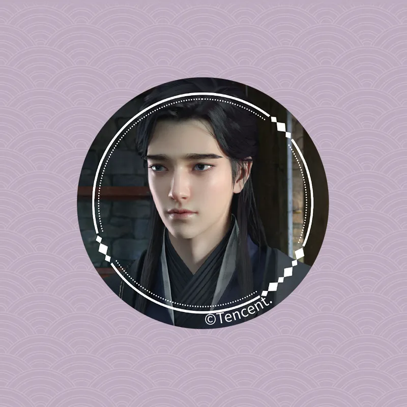 TENGXUNSHIPINCAOCHANGDI Cherished Thoughts Official Merch Reflective Badges-1