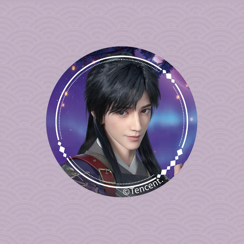 TENGXUNSHIPINCAOCHANGDI Cherished Thoughts Official Merch Reflective Badges-5