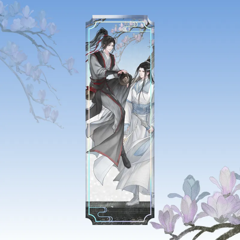 TENGXUNSHIPINCAOCHANGDI Emperor's Smile Collection Wei Wuxian/Lan Wangji Merch Badge Flowing Poppy Keychain Badges-9
