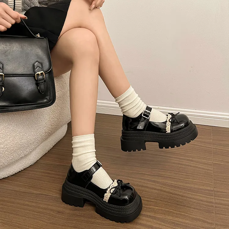 Yang Nianhua Loafers Women's Black-1