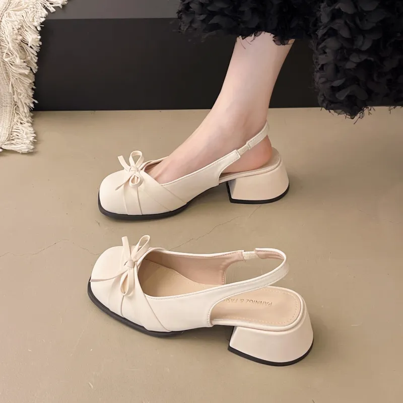 Yang Nianhua Chunky Heel High Heels Women's-10