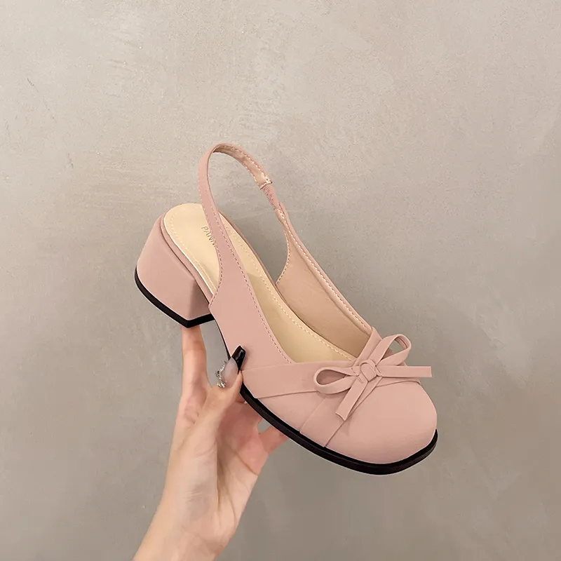 Yang Nianhua Chunky Heel High Heels Women's-5
