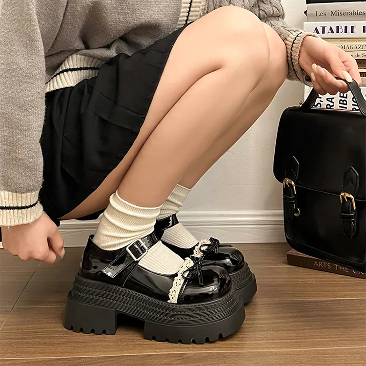 Yang Nianhua Loafers Women's Black-3