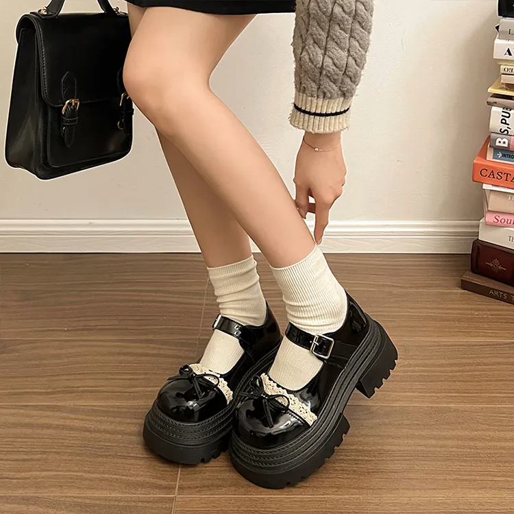 Yang Nianhua Loafers Women's Black-2