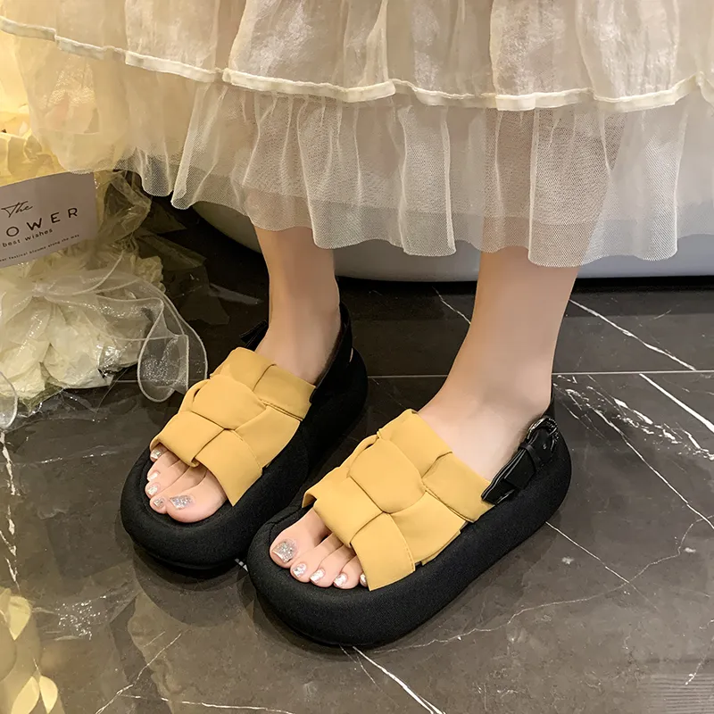 Yang Nianhua Quiet Slip Resistant Abrasion Resistant Slide Slippers Women's-4