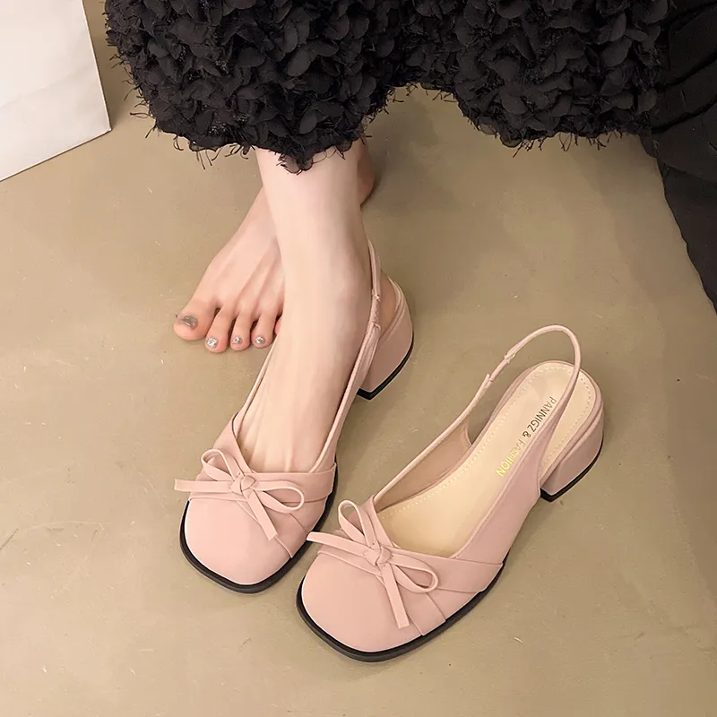 Yang Nianhua Chunky Heel High Heels Women's-6