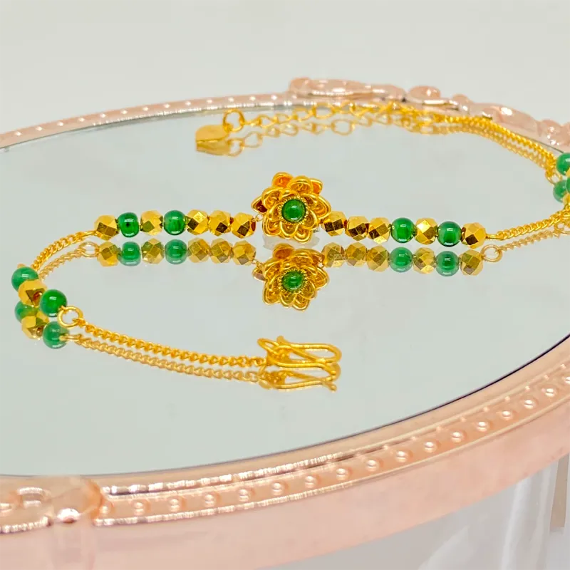ZUNCAI Ice Glutinous Jadeite Bracelets Women's-5