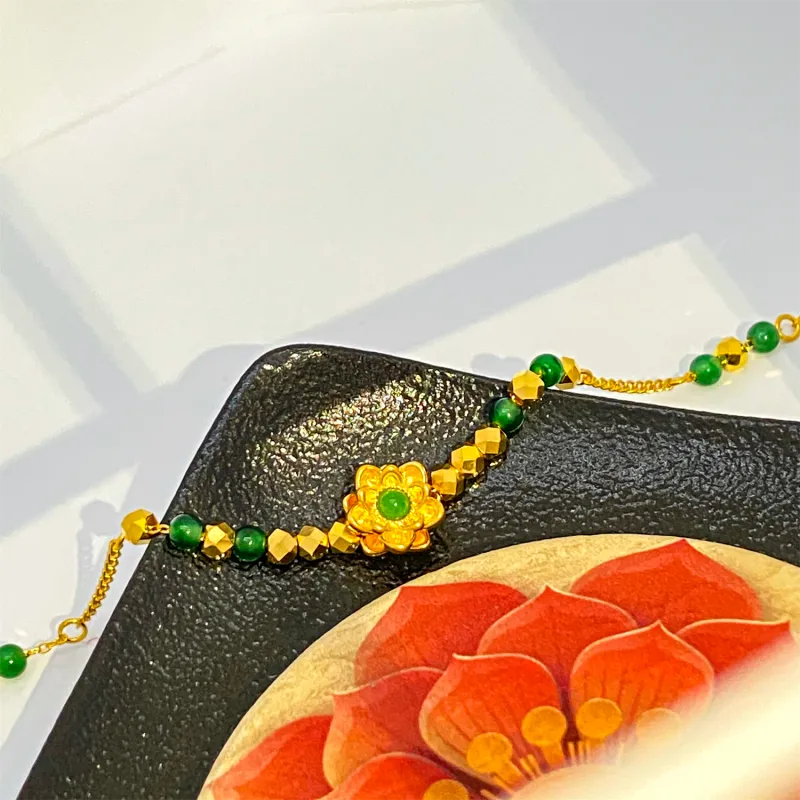 ZUNCAI Ice Glutinous Jadeite Bracelets Women's-2