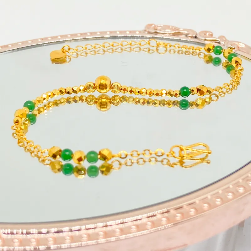 ZUNCAI Ice Glutinous Jadeite Bracelets Women's-3