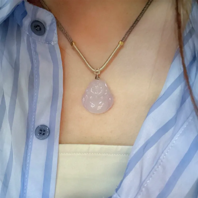 ZUNCAI Chalcedony Necklaces Unisex-3