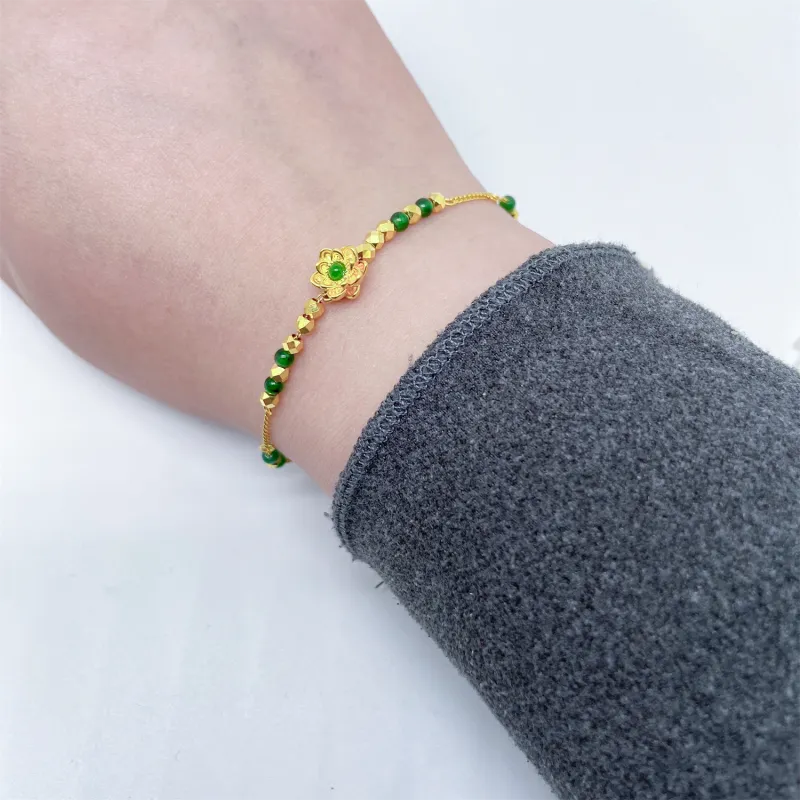 ZUNCAI Ice Glutinous Jadeite Bracelets Women's-1