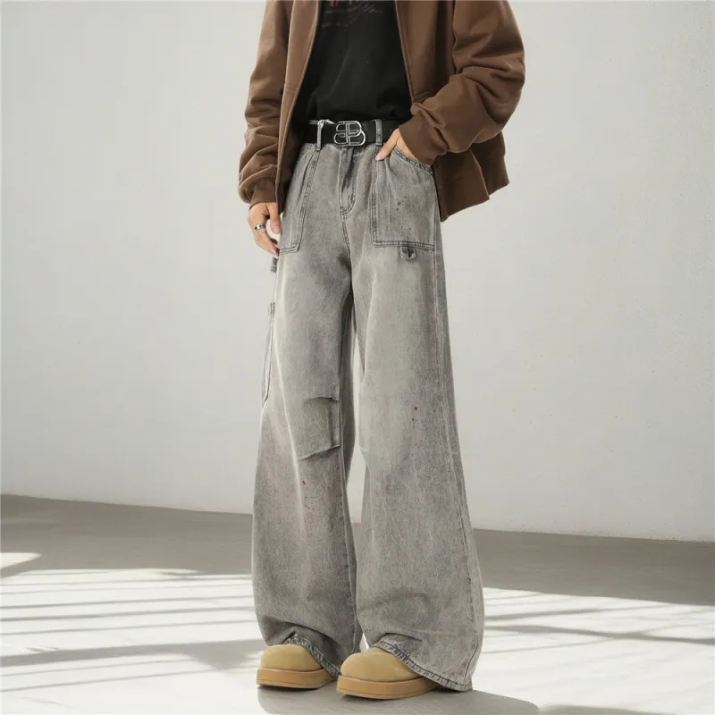 ORMY Jeans Unisex Gray-3