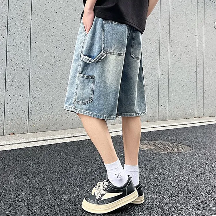 ORMY Denim Shorts Unisex Light Blue-3