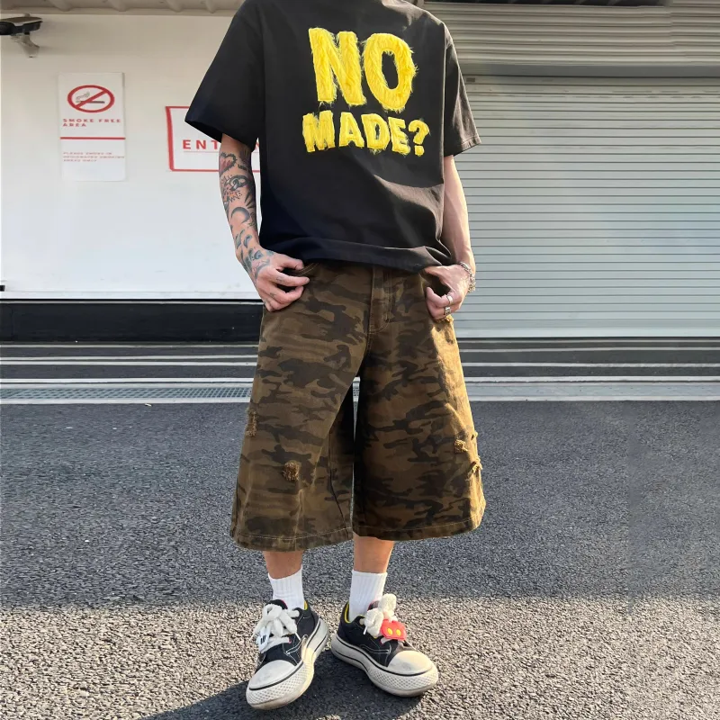 ORMY Denim Shorts Unisex Camouflage-1