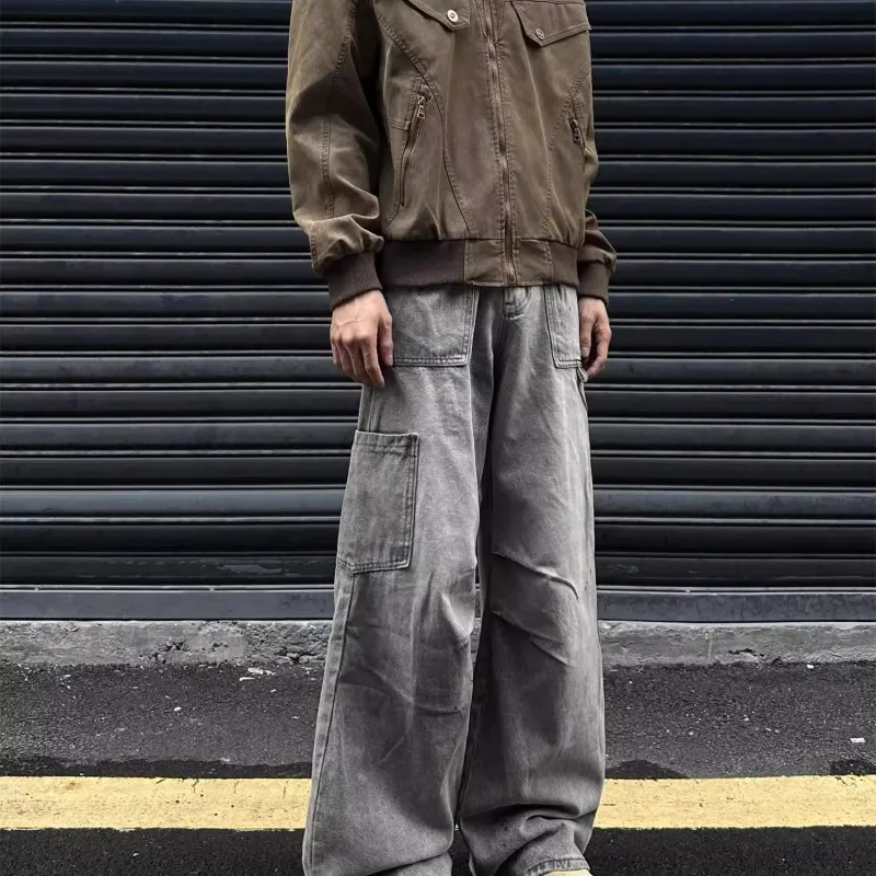 ORMY Jeans Unisex Gray-2