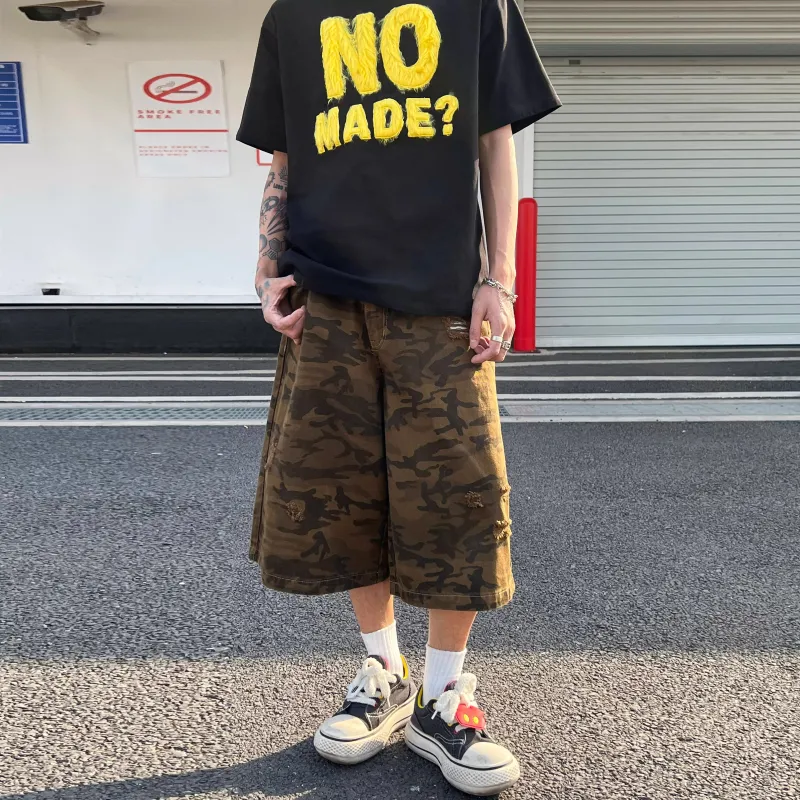 ORMY Denim Shorts Unisex Camouflage-2