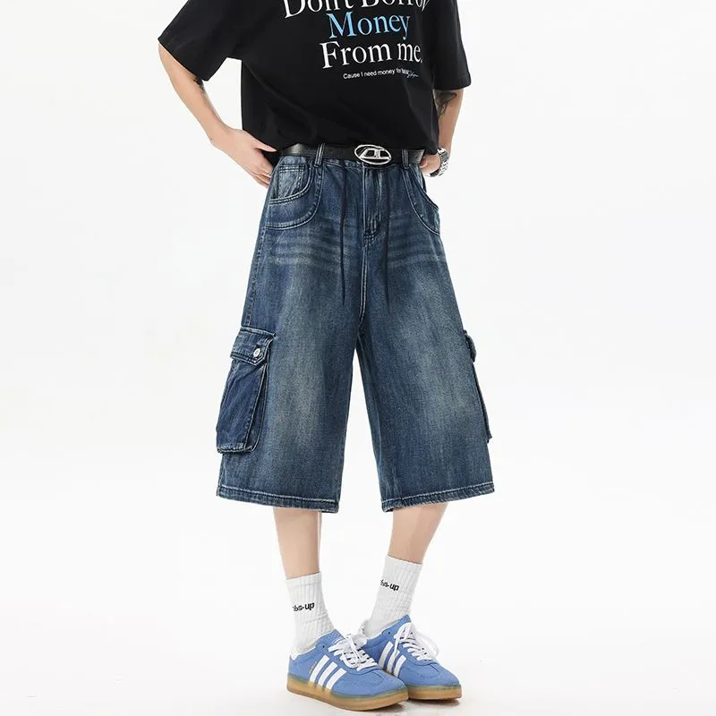ORMY Denim Shorts Unisex Blue-2