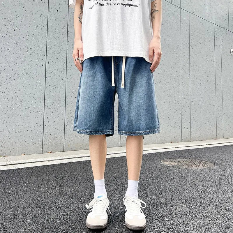 ORMY Denim Shorts Unisex Dark Blue-2