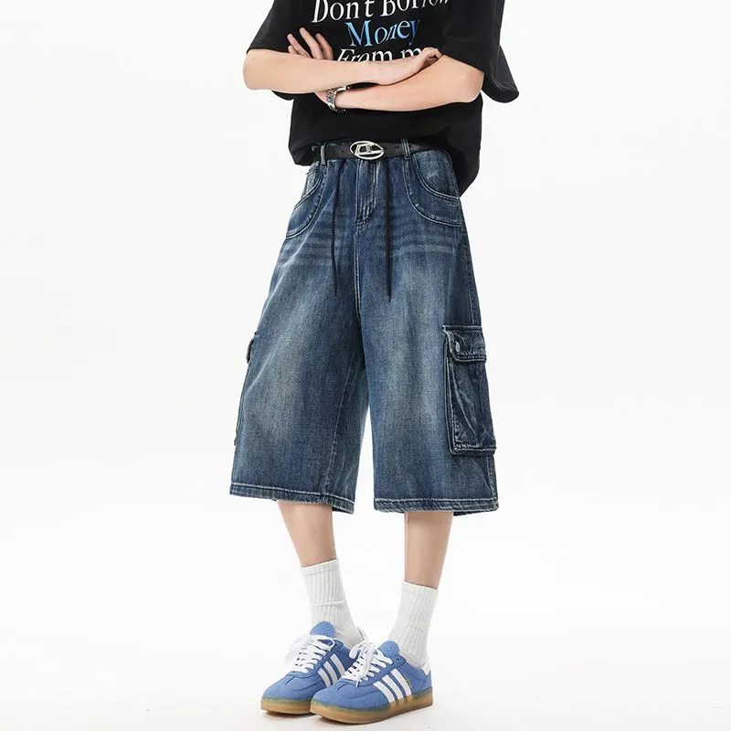 ORMY Denim Shorts Unisex Blue-3