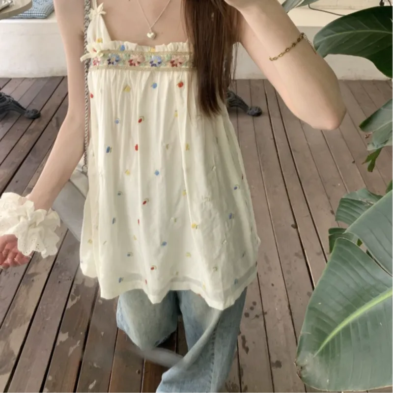 Flowers In Water Camisole Women's-3