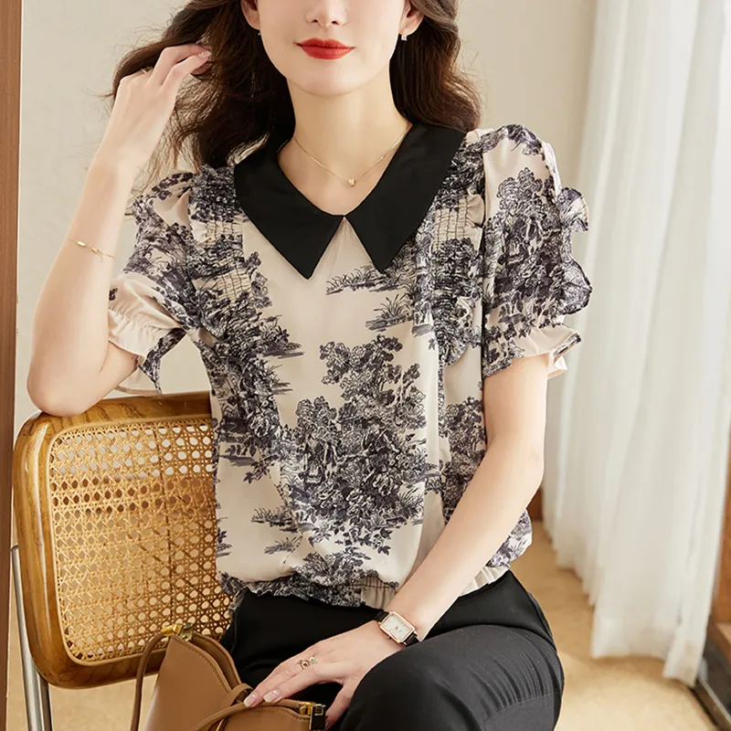 Flowers in water Shirts Women's Image Color-1