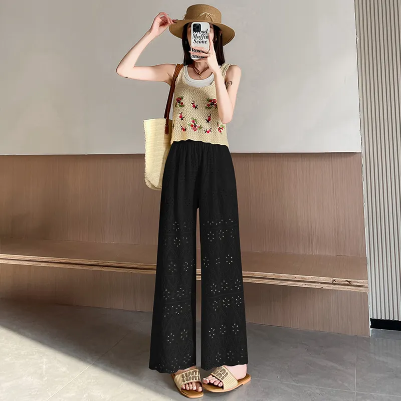 Flowers In Water Casual Pants Women's-2