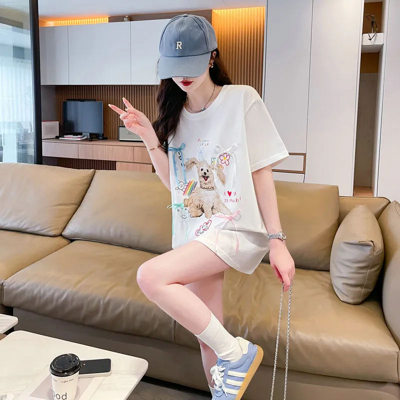 Flowers In Water T Shirt Women's-6