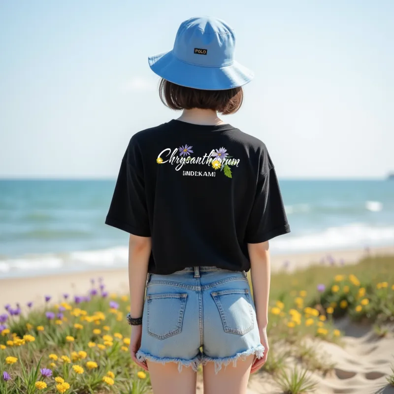 Flowers In Water Regular T Shirt Unisex-2