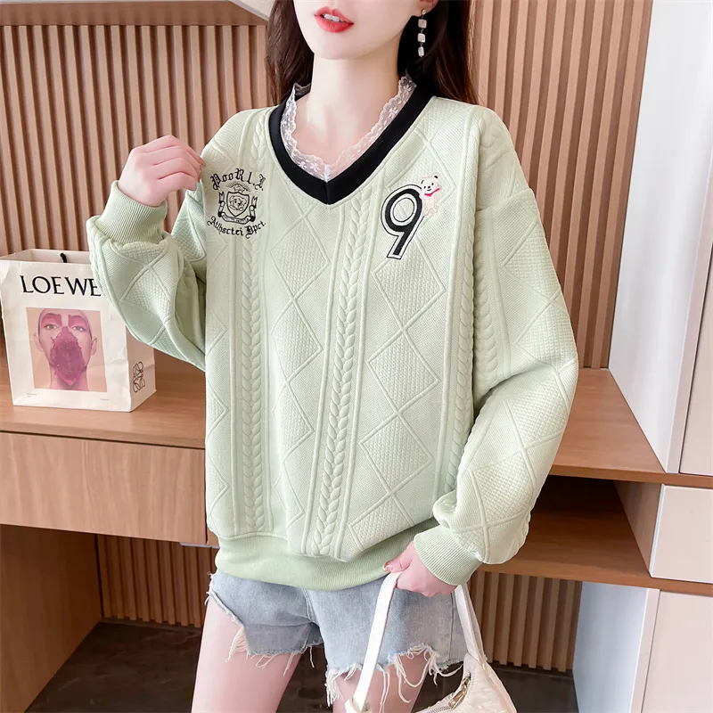 Flowers In Water Sweatshirt Women's-6
