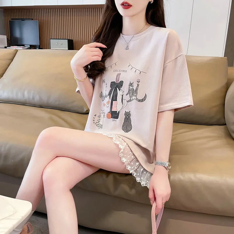 Flowers In Water T Shirt Women's-15