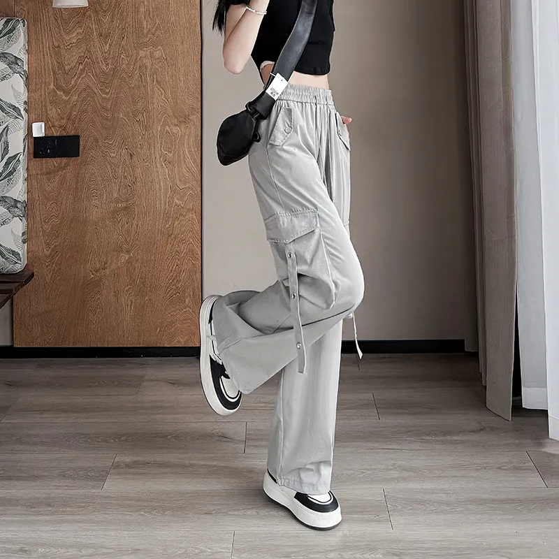 Flowers In Water Cargo Pants Women's-3