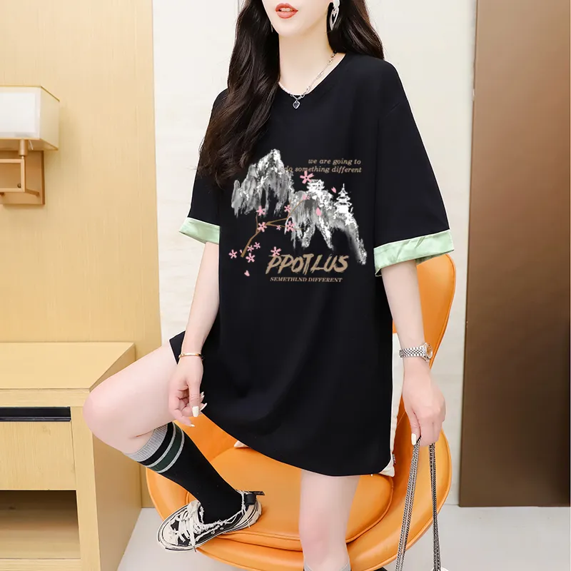 Flowers In Water T Shirt Women's-8
