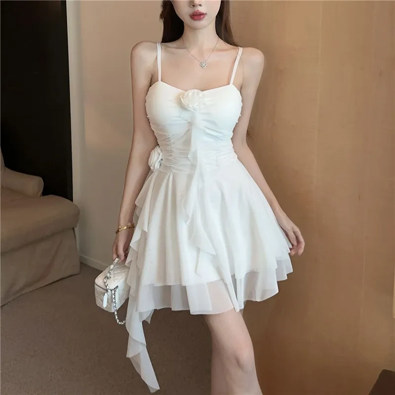 Flowers In Water Slip Dress Women's-3