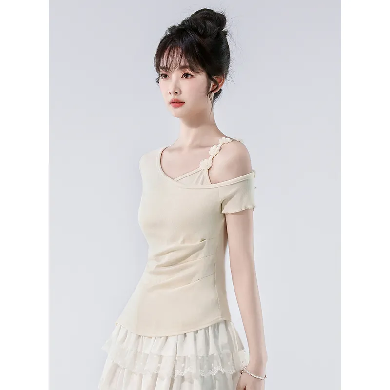 Flowers In Water Regular T Shirt Women's-1