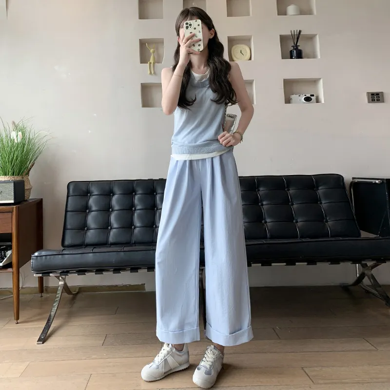 Flowers In Water Casual Pants Women's-2