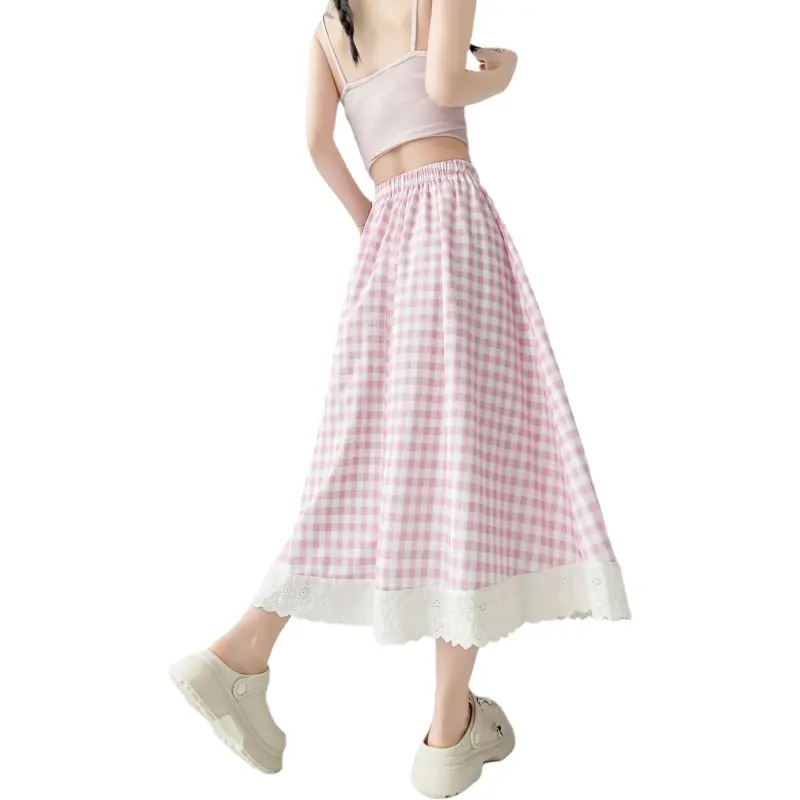 Flowers In Water Casual Long Skirt Women's-6