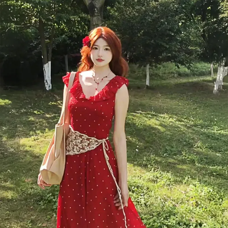 Flowers In Water Sleeveless Dress Women's-3