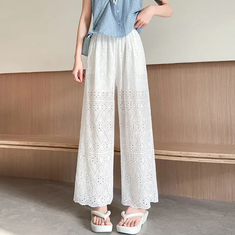 Flowers In Water Casual Pants Women's-8