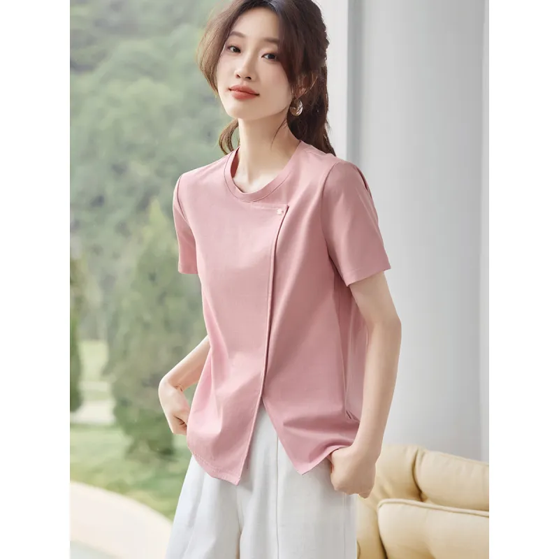 Flowers In Water Regular T Shirt Women's-3