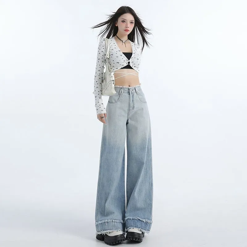 Flowers in water Jeans Women's-4