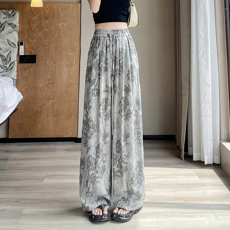 Flowers In Water Casual Pants Women's-2