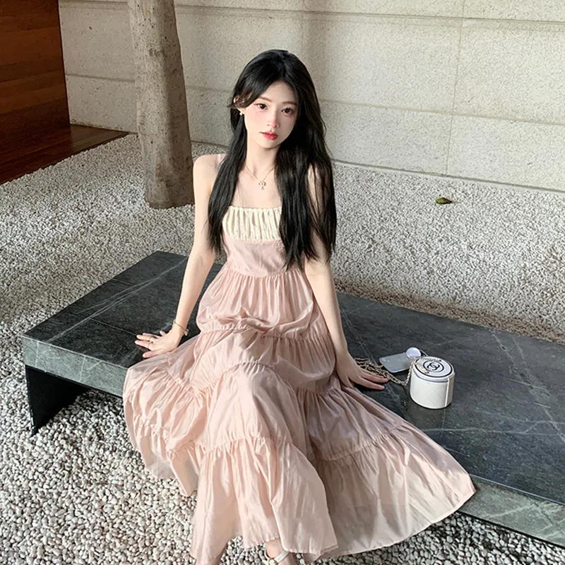 Flowers In Water Slip Dress Women's-2