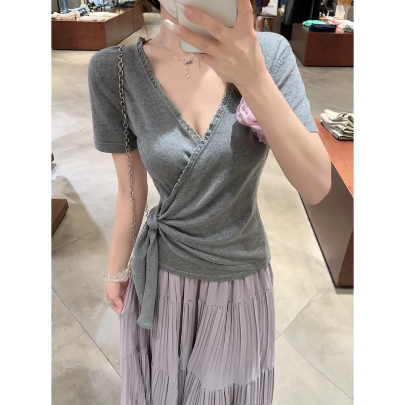 Flowers In Water T Shirt Women's-10