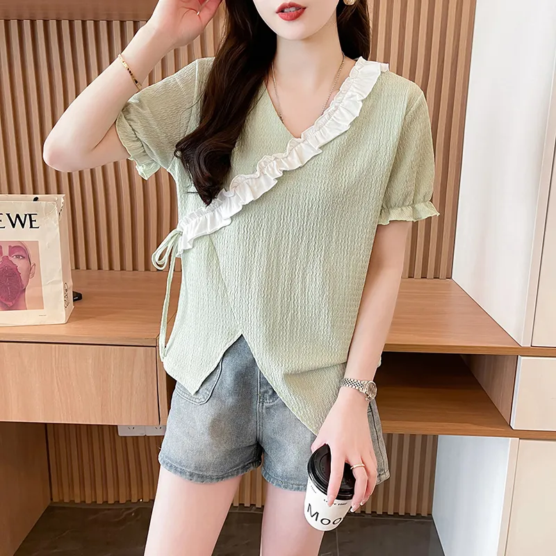 Flowers In Water Regular T Shirt Women's-9