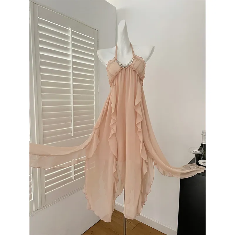 Flowers In Water Slip Dress Women's-2
