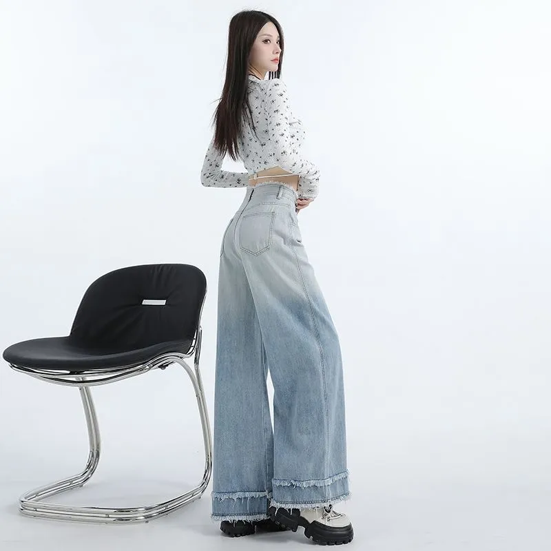 Flowers in water Jeans Women's-5