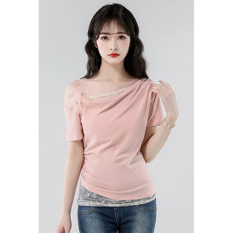 Flowers In Water Regular T Shirt Women's-6
