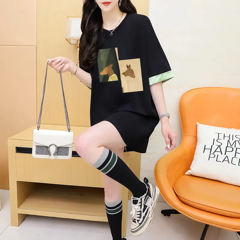 Flowers In Water Regular T Shirt Women's-9